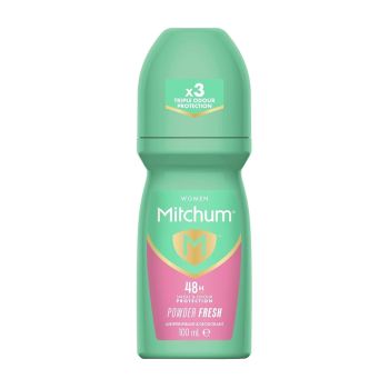 MITCHUM POWDER FRESH 48H moterų rutulinis dezodorantas antiperspirantas, 100 ml