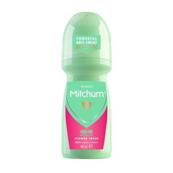 MITCHUM FLOWER FRESH 48H moterų rutulinis dezodorantas antiperspirantas, 100 ml