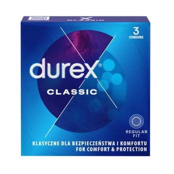 DUREX CLASSIC prezervatyvai (3 vnt.)