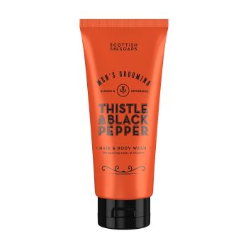 SCOTTISH THISTLE & BLACK PEPPER plaukų ir kūno prausiklis, 200 ml