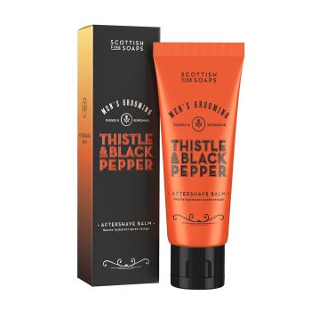 SCOTTISH THISTLE & BLACK PEPPER balzamas po skutimosi, 75 ml