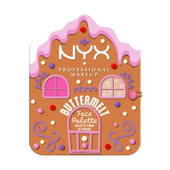 NYX PROFESSIONAL MAKEUP BUTTERMELT veido bruožų modeliavimo paletė, 2 x 5 g