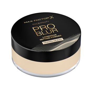 MAX FACTOR FACEFINITY PRO BLUR LONGWEAR SETTING TRANSLUCENT fiksuojamoji pudra, 10,5 g