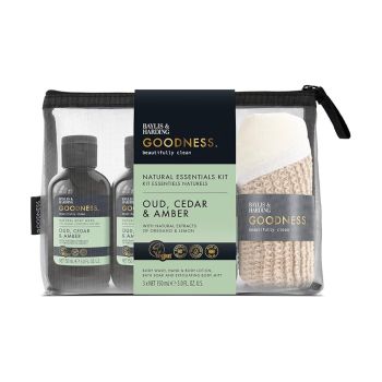 BAYLIS & HARDING GOODNESS OUD, CEDAR & AMBER dovanų rinkinys