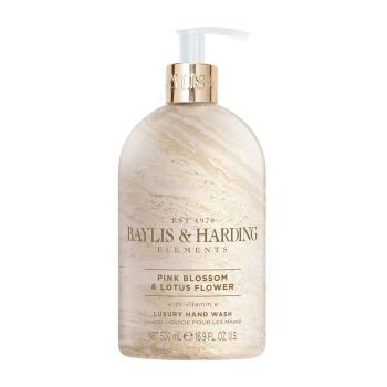 BAYLIS & HARDING ELEMENTS PINK BLOSSOM & LOTUS FLOWER rankų prausiklis, 500 ml