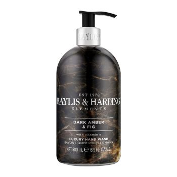 BAYLIS & HARDING ELEMENTS DARK AMBER & FIG rankų prausiklis, 500 ml