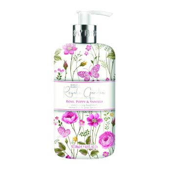 BAYLIS & HARDING ROYALE GARDEN ROSEM POPPY & VANILLA rankų prausiklis, 500 mml