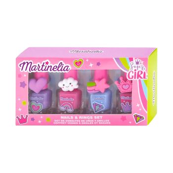 MARTINELIA SUPER GIRL nagų lakų ir žiedų rinkinys