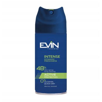 EVIN HOMME INTENSE 48H ACTIVE PROTECTION purškiamasis dezodorantas, 150 ml