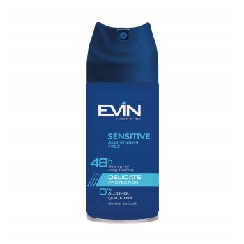 EVIN SENSITIVE DELICATE PROTECTION 48H purškiamasis dezodorantas, 150 ml