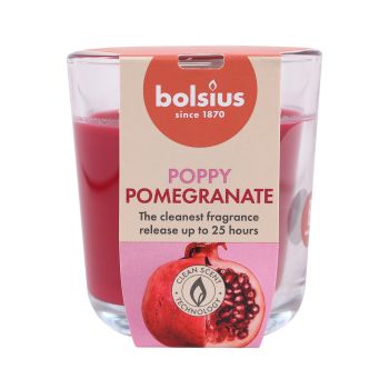 BOLSIUS POPPY POMEGRANATE 25H kvapni žvakė
