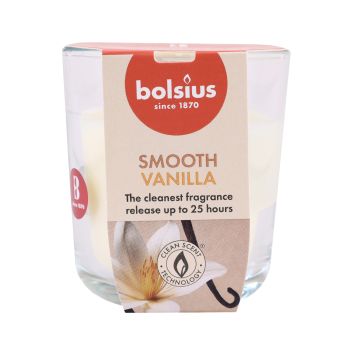 BOLSIUS SMOOTH VANILLA 25H kvapni žvakė