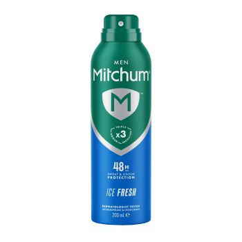MITCHUM MEN ICE FRESH 48H purškiamasis antiperspirantas dezodorantas, 200 ml