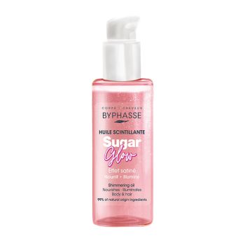 BYPHASSE SUGAR GLOW SHIMMERING kūno ir plaukų aliejus, 100 ml