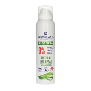 DERMAFLORA 0% ALOE VERA purškiamasis dezodorantas, 50 ml