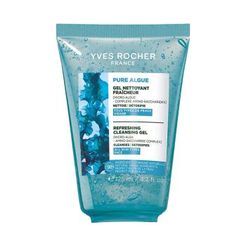YVES ROCHER PURE ALGAE REFRESHING valomoji želė, 125 ml