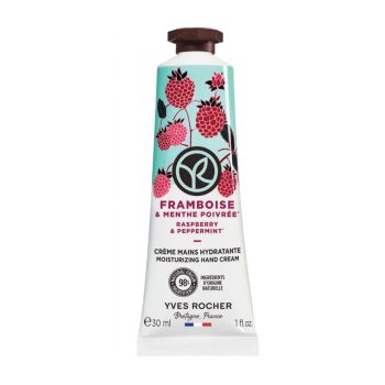 YVES ROCHER RASPBERRY & PEPPERMINT rankų kremas, 30 ml