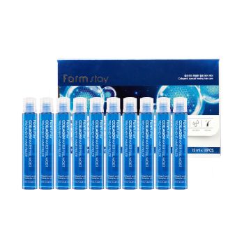 FARMSTAY COLLAGEN WATER FULL MOIST plaukų priežiūros priemonė (13 ml x 10 vnt.)