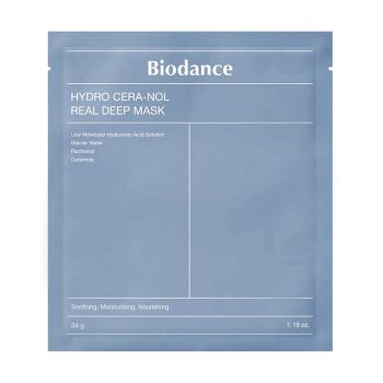 BIODANCE HYDRO CERA-NOL REAL DEEP veido kaukės (4 vnt. x 34 g)