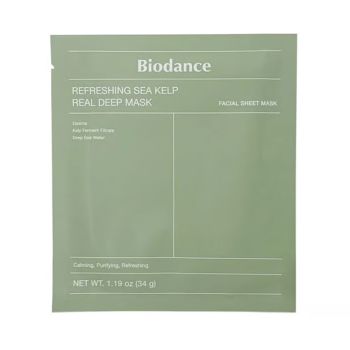 BIODANCE REFRESHING SEA KELP REAL DEEP veido kaukė, 34 g