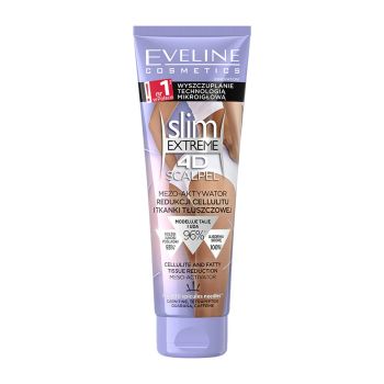 EVELINE SLIM EXTREME 4D SCALPEL MEZO aktyvatorius kūno formoms dailinti, 125 ml