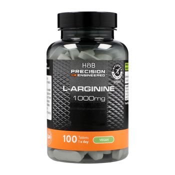 H&B PRECISION ENGINEERED L-argininas 1000 mg, 100 tablečių