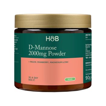 H&B D-manozė 2000 mg, milteliai, 90 g