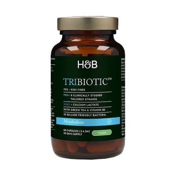 H&B TRIBIOTIC maisto papildas metabolizmui, 60 kapsulių