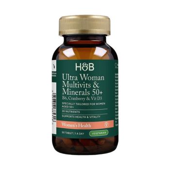 H&B ULTRA multivitaminai ir mineralai moterims 50+, 90 tablečių