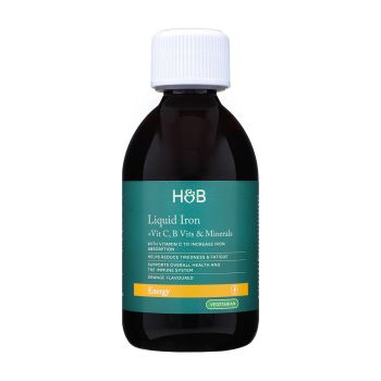 H&B geležis, B grupės vitaminai, vitaminas C ir mineralai, 250 ml