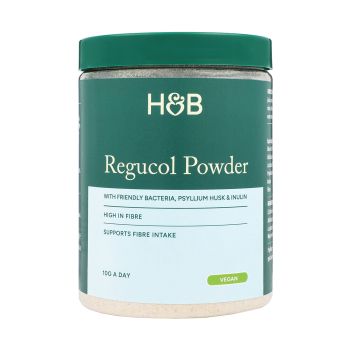 H&B REGUCOL milteliai su gerosiomis bakterijomis, gysločio luobelėmis ir inulinu, 350 g