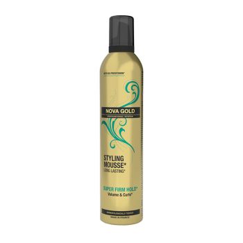 NOVA GOLD STYLING SUPER FIRM HOLD plaukų putos, 300 ml