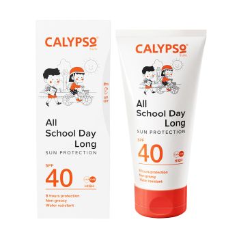CALYPSO SPF40 ALL SCHOOL DAY LONG apsauginis losjonas nuo saulės, 150 ml