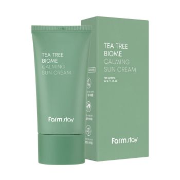 FARMSTAY TEA TREE BIOME CALMING SUN apsauginis kremas nuo saulės, 50 g