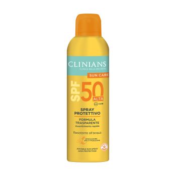 CLINIANS PROTECTIVE INVISIBLE SPF 50 purškiamasis apsauginis pienelis nuo saulės, 150 ml