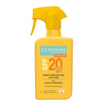CLINIANS SPF20 SUN MILK purškiamasis apsauginis kūno pienelis nuo saulės, 250 ml