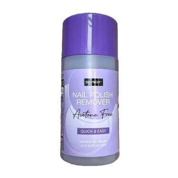 SENCE QUICK & EASY ACETONE FREE nagų lako valiklis, 150 ml