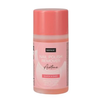 SENCE QUICK & EASY ACETONE nagų lako valiklis, 150 ml