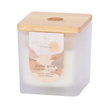 HEART & HOME RESTORE JOYFUL GLOW kvapnioji žvakė, 80 g