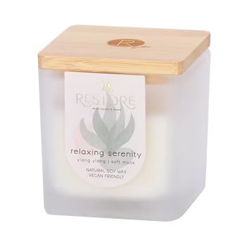 HEART & HOME RESTORE RELAXING SERENITY kvapnioji žvakė, 80 g