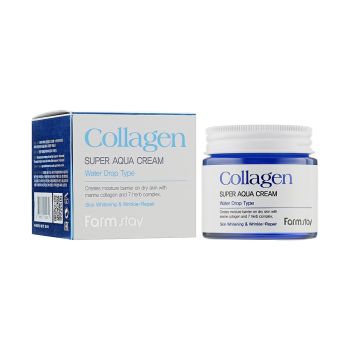 FARMSTAY COLLAGEN SUPER AQUA veido kremas, 80 ml
