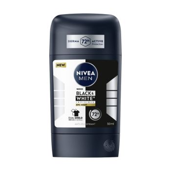 NIVEA MEN BLACK & WHITE INVISIBLE EPIC NIGHT pieštukinis dezodorantas, 50 ml