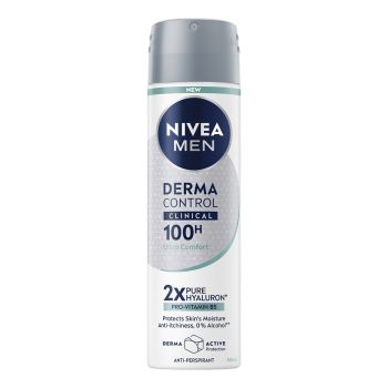 NIVEA MEN DERMA CONTROL ULTRA COMFORT purškiamasis dezodorantas, 150 ml