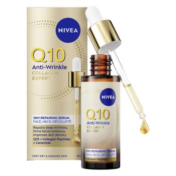 NIVEA Q10 COLLAGEN EXPERTveido, kaklo ir dekoltė serumas, 30 ml