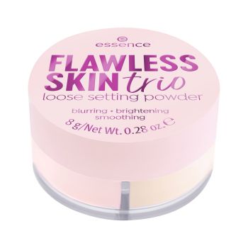 ESSENCE FLAWLESS SKIN TRIO LOOSE SETTING birioji pudra, 8 g