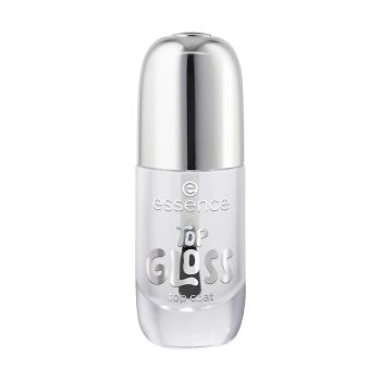 ESSENCE TOP GLOSS viršutinis nagų lako sluoksnis, 8 ml