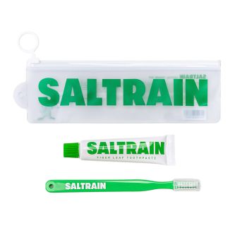 SALTRAIN GREEN kelioninis dantų priežiūros rinkinys