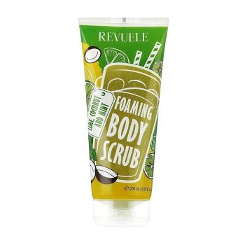 REVUELE FOAMING LIME, COCONUT AND MINT kūno šveitiklis, 200 ml