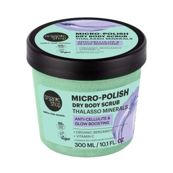 ORGANIC SHOP THALASSO MINERALS MICRO-POLISH DRY kūno šveitiklis, 300 ml