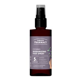 GREEN PHARMACY COOLING pėdų purškiklis, 150 ml